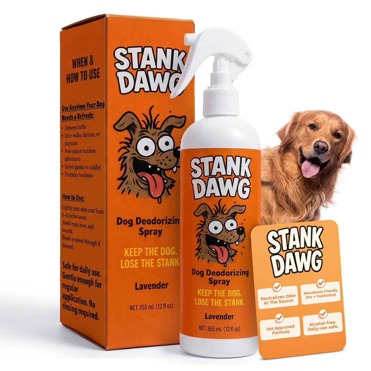 Stank Dawg - The Best Dog Deodorizing Spray